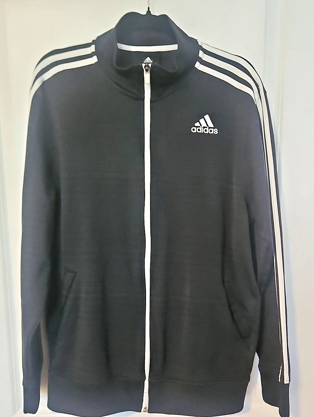 adidas Essentials 3-Stripes Tricot Track Jacket Men's Black